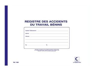 ELVE - Registre des accidents du travail bénins - A4
