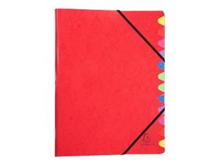 Exacompta Iderama - carpeta clasificadora - 12 piezas - para A4 - capacidad: 450 hojas - con pestañas - disponible en diferentes colores