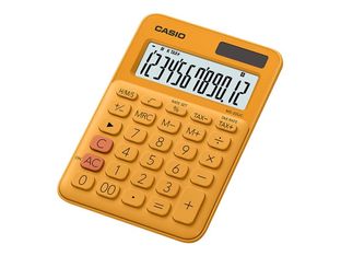 Calculatrice Casio MS-20UC - 12 chiffres - alimentation batterie et solaire - orange