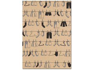 Clairefontaine - Papier cadeau kraft - 70 cm x 2 m - 70 g/m² - motif pictos