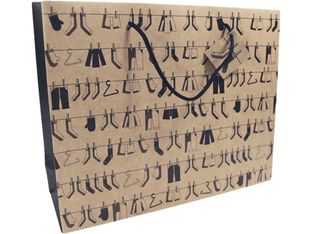 Clairefontaine - Sac cadeau kraft - 35 cm x 10 cm x 27,5 cm - différents motifs pictos