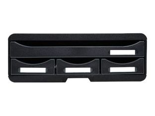 Exacompta Toolbox - Module de classement à l'italienne 4 tiroirs - noir