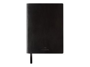 Oberthur - Carnet de notes en cuir - A6 - noir