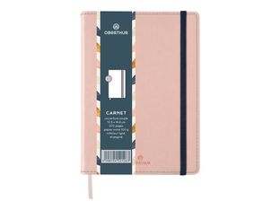 Oberthur Carmen - Carnet de notes souple A6 - ligné - rose poudré