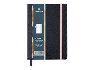 Oberthur Carmen - Carnet de notes souple A6 - ligné - anthracite