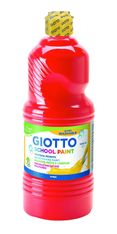 Giotto School - Gouache ultra lavable - rouge - bouteille de 250 ml