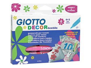 GIOTTO DECOR Textile - 6 Feutres - spécial textile