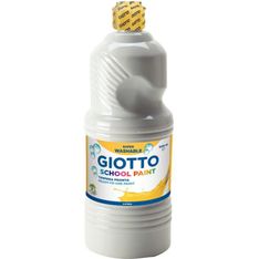 Giotto School - Gouache ultra lavable - blanc - bouteille d'1 L