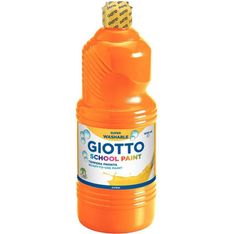 Giotto School - Gouache ultra lavable - orange - bouteille d'1 L