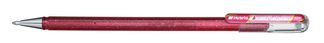 Pentel - Roller encre metallique pailletée - 1 mm - rose