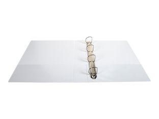 Exacompta Kreacover - Classeur à anneaux personnalisable - Dos 50 mm - A4 Maxi - blanc - 2 pochettes extérieures