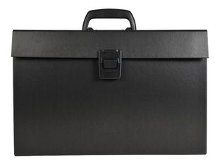 Exacompta - Classeur ménager (valisette trieur) 20 onglets - noir