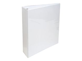 Exacompta Kreacover - Classeur à anneaux personnalisable - Dos 60 mm - A4 Maxi - blanc - 3 pochettes extérieures