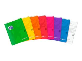 Oxford Easy Book - Cahier polypro 17 x 22 cm - 96 pages - grands carreaux (seyès) - disponible dans différentes couleurs