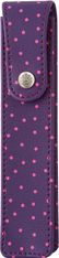 Oberthur Miss - Étui simple pour stylo - violet/pois fuchsia