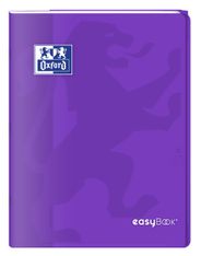 Oxford EasyBook - Cahier polypro 24 x 32 cm - 96 pages - grands carreaux (Seyes) - violet