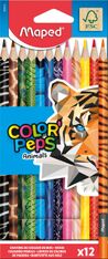 Maped Color'Peps Animals - 12 Crayons de couleur