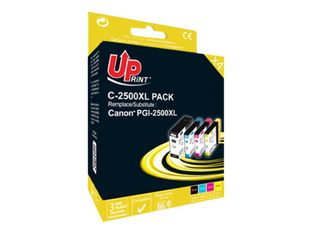 Cartouche compatible Canon PGI-2500XL - pack de 4 - noir, cyan, magenta, jaune - Uprint