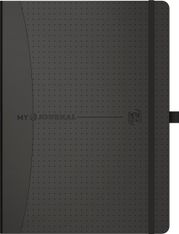 Agenda Oxford My Journal perpétuel - 2 jours par page - 15 x 21 cm - noir