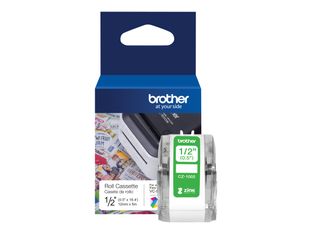 Brother CZ-12 - Ruban d'étiquettes auto-adhésives - 1 rouleau (12 mm x 5 m) - couleurs