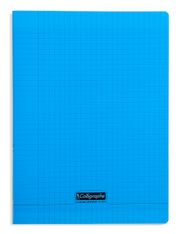 Calligraphe 8000 - Cahier polypro 24 x 32 cm - 192 pages - grands carreaux (Seyes) - bleu