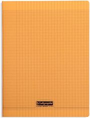 Calligraphe 8000 - Cahier polypro 24 x 32 cm - 192 pages - grands carreaux (Seyes) - orange