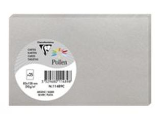 Pollen - 25 Cartes - 82 x 128 mm - 210 g/m² - argent