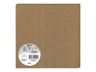 Pollen - 25 Cartes - 160 x 160 mm - 200g/m² - kraft