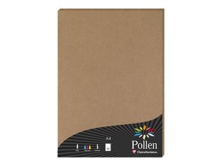 Pollen - 50 Feuilles papier couleur - A4 (21 x 29,7 cm) - 135 g/m² - kraft