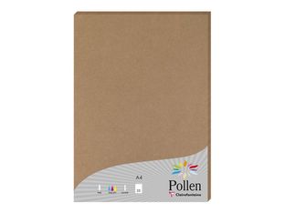 Pollen - 25 Feuilles papier couleur - A4 (21 x 29,7 cm) - 210 g/m² - kraft