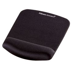 Fellowes PlushTouch - Alfombrilla de ratón con apoyamuñecas - negro