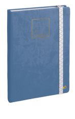 Quo Vadis - Carnet Bullet journal - Multilingue - Life Journal - Bleu - Pages Points (dots) - 15x21 cm - Papier Clairefontaine blanc - Fabrication française