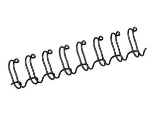 Fellowes - 100 anneaux de reliure en métal - 12 mm - jusqu'à 100 feuilles - noir