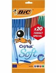 BIC - Stylo bille Cristal Soft - assortiment x20