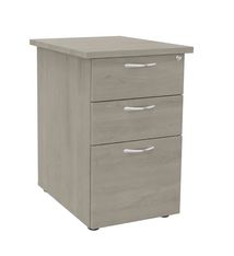 Caisson bout de bureau IDRA/DUAL - L47 x P60 cm - Imitation Chêne gris