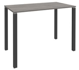 Table Lounge - L120xH105xP80 cm - 4 Pieds carbone - plateau imitation chêne gris