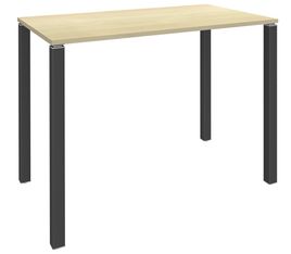 Table Lounge 4 pieds - L140xH105xP80 cm - Pied carbone - plateau imitation érable