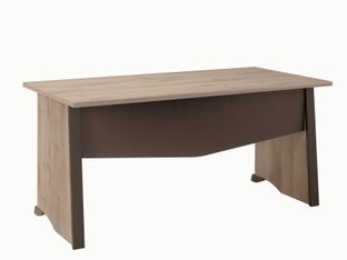 Bureau MAMBO - 120 cm - Pieds panneaux - Chêne/chocolat