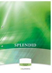 Splendid - Bloc de cours A4 - ligné + marge - 200 pages - perforation 2 trous - 70g