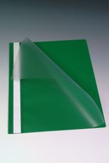 Farde à devis A4 - couverture transparente en PP - vert