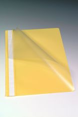 Farde à devis A4 - couverture transparente en PP - jaune