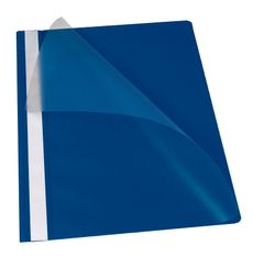 Farde à devis A4 - couverture transparente en PP - bleu foncé