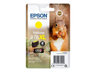 Epson 378XL - 9.3 ml - XL - amarillo - original - blíster - cartucho de tinta - para Expression Home XP-8605, 8606; Expression Home HD XP-15000; Expression Photo XP-8505, 8700