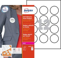 Avery - 240 badges adhésifs ronds pour étiquettes laser - diamètre 51 mm