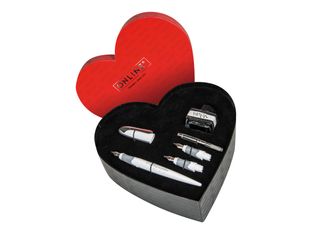 Online Best Writer Air - Coffret cœur calligraphie stylo plume avec encre et différentes plumes - noir