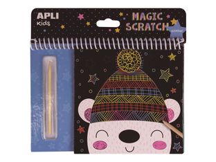 Apli Kids - Cartes à gratter Hiver - 8 feuilles