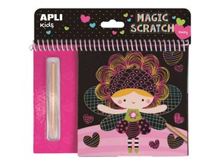 Apli Kids - Cartes à gratter Fées - 8 feuilles