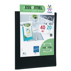 Viquel - Porte vues personnalisable - 40 vues - A4 - noir