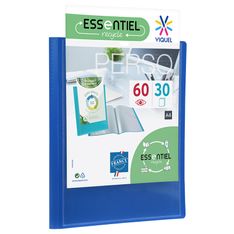 Viquel - Porte vues personnalisable - 60 vues - A4 - bleu
