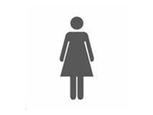 Pickup Home 3D - Plaque Acrylique Femmes - 9 x 9 cm - blanc